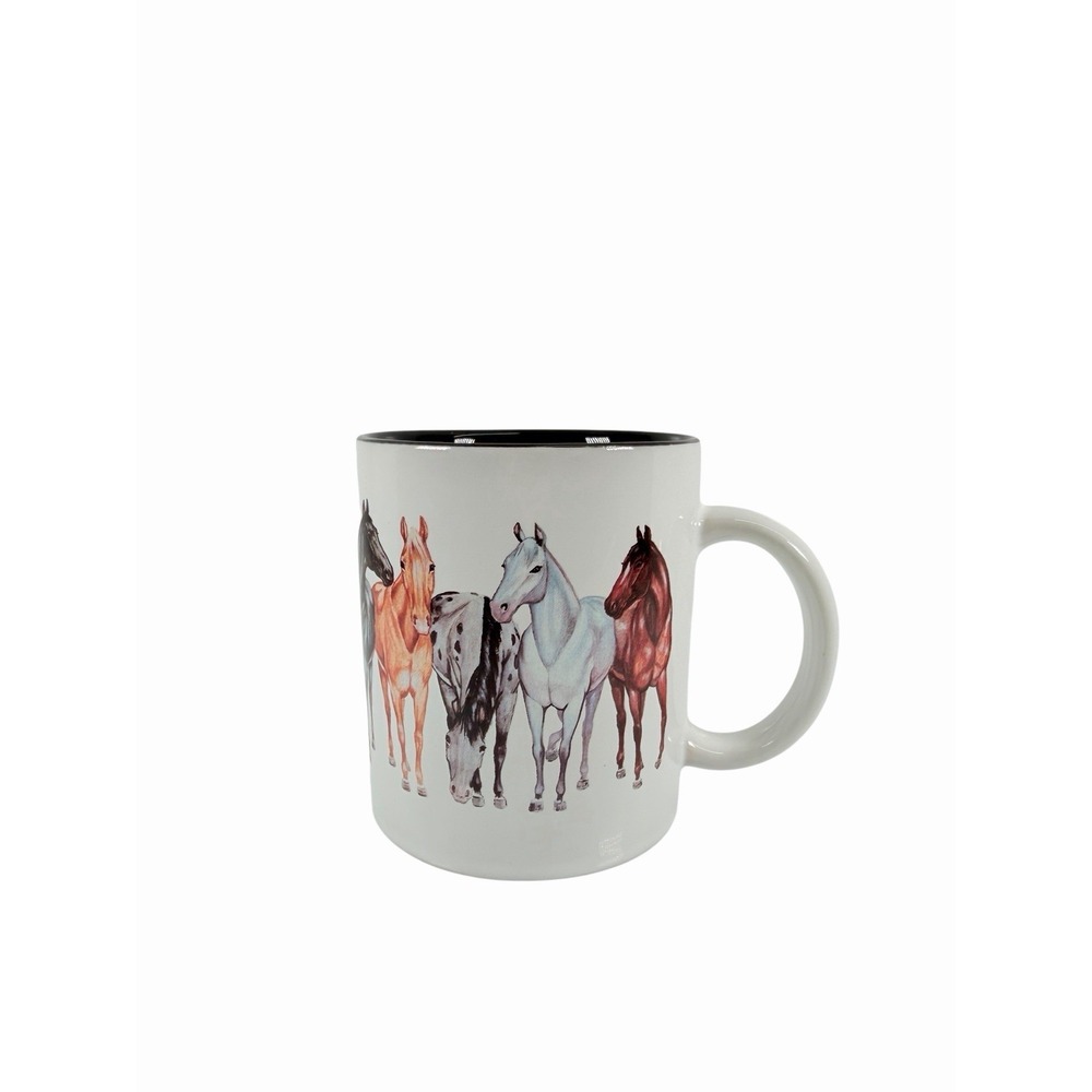 Vintage Wild‎ Horses Coffee Tea Mug Ceramic